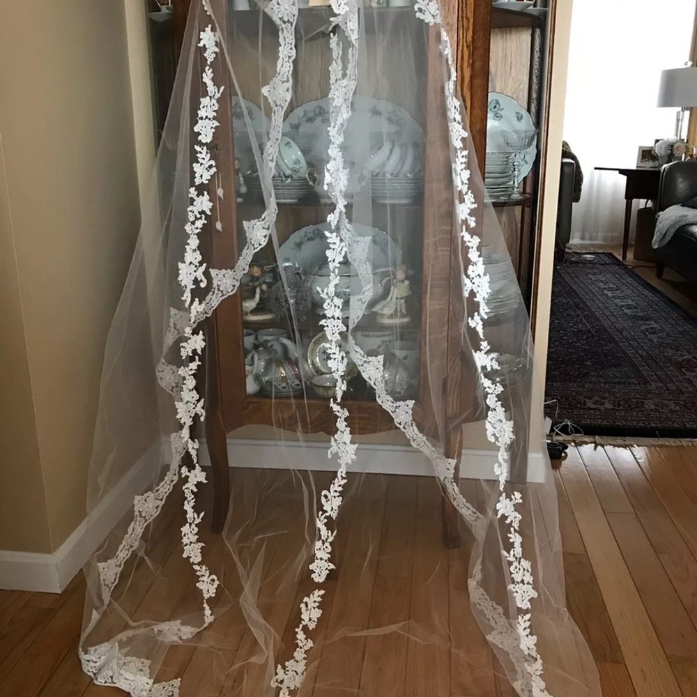 Pronovias White Elegant Veil